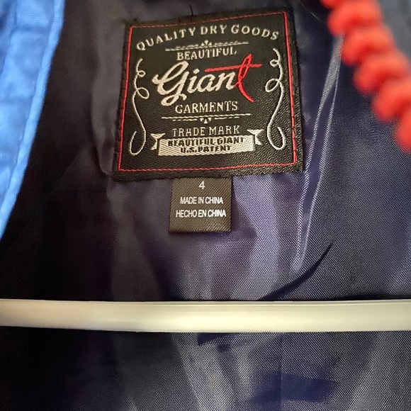 Boys' New Winter Ski Jacket. Red and Blue Puffy Coat. Beautiful Giant. Sz. 4 - Picture 7 of 15